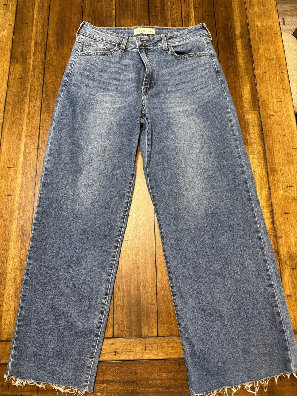 Women’s Blue Straight-Leg Jeans